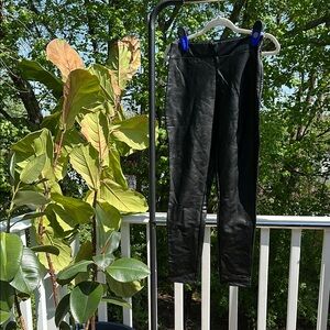 Leith Shiny Black Skinny Pants